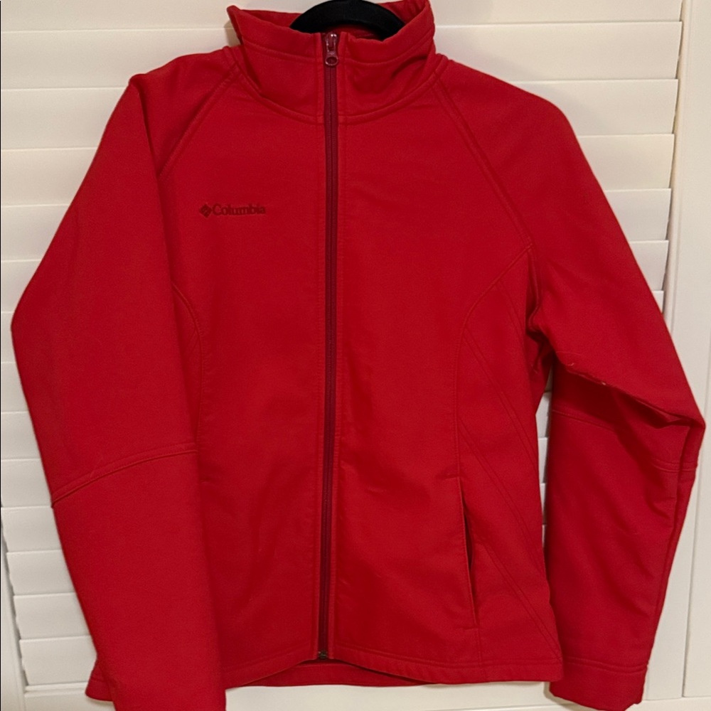 Columbia Vibrant Red Softshell Jacket